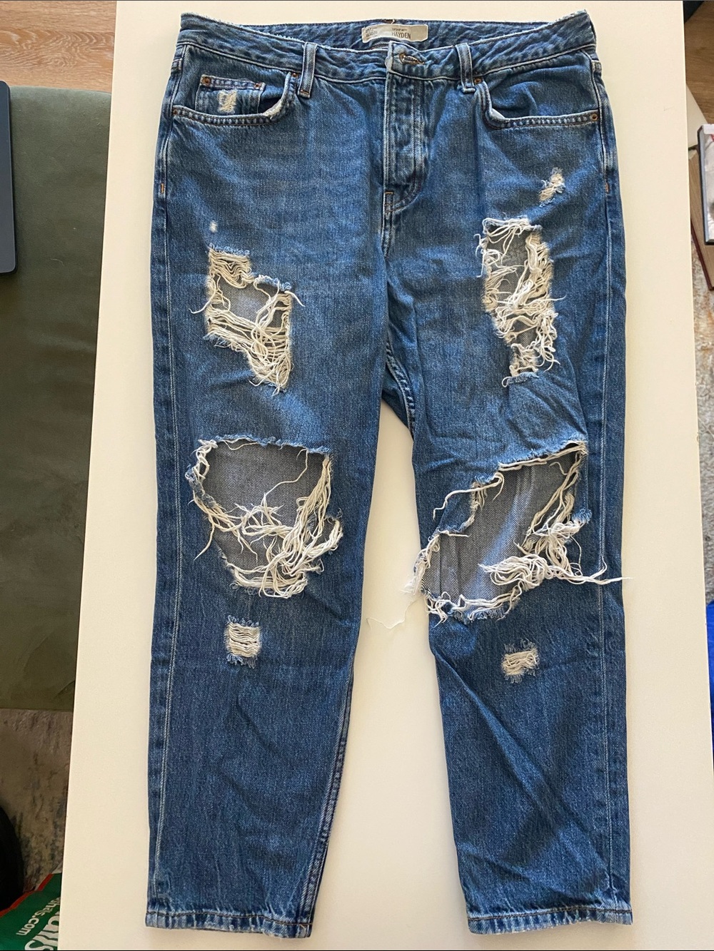TOPSHOP MOTO Hayden Distressed Jeans